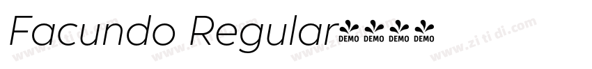 Facundo Regular字体转换